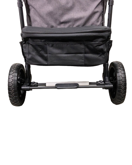 Wonderfold W4 Luxe Quad Stroller Wagon, Charcoal Grey with Black Frame, 2024