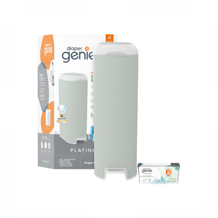 Shop Diaper Genie Platinum Pail Gift Set, Sage Green at GoodBuy Gear