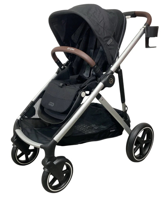Cybex Gazelle S Modular Stroller, 2024, Moon Black, Silver Frame