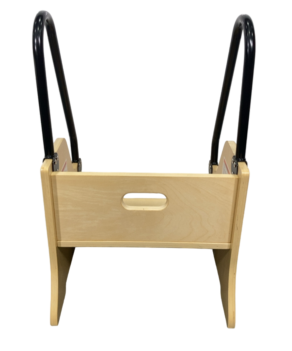 Shop Little Partners Reach-Up Kids Step Stool With Handles & Rails, Natural at GoodBuy Gear