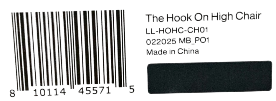 Shop Lalo Hook-On High Chair, Licorice at GoodBuy Gear