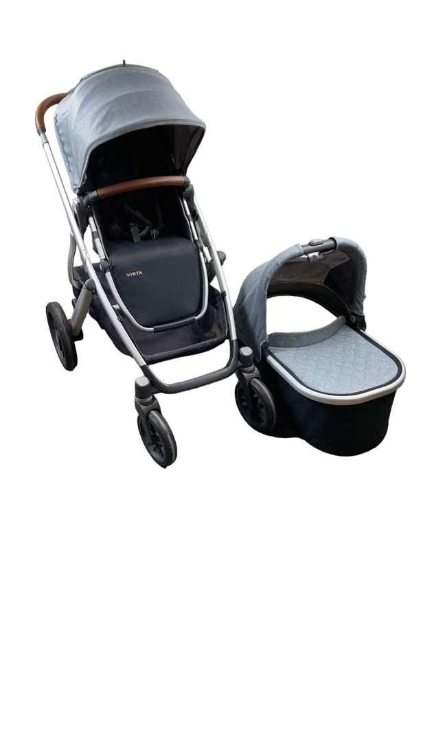 uppababy vista 2018 blue UPPAbaby VISTA Stroller, 2018, Gregory (Blue Melange)