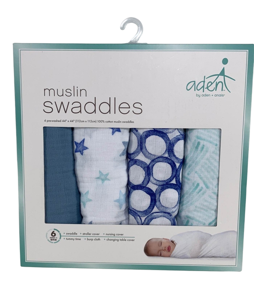 Shop Aden + Anais Cotton Muslin Swaddle, 4pk, Rising Star at GoodBuy Gear