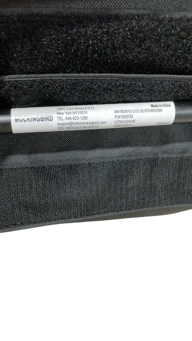 Shop Mockingbird 2nd Seat Kit 2.0, Black, Silver With Penny Leather, Windowpane at GoodBuy Gear