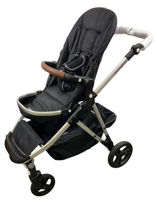Shop Mockingbird Single to Double 2.0 Stroller, 2024, No Canopy, No Canopy, Silver With Penny Leather at GoodBuy Gear