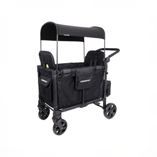 Shop Wonderfold W2 Elite Pro Stroller Wagon, 2025, Jet Black at GoodBuy Gear