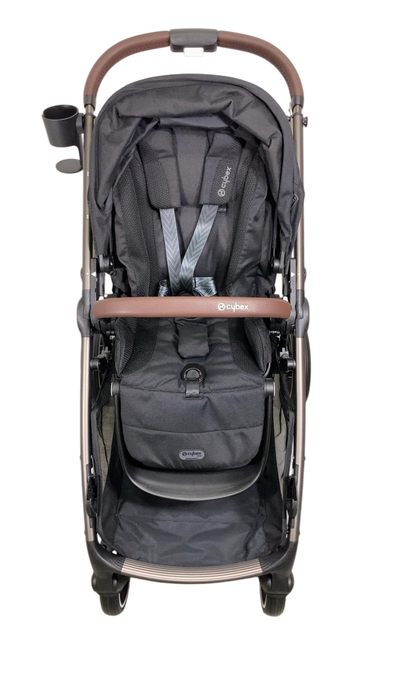 Shop Cybex Gazelle S Modular Stroller, 2024, Moon Black, Taupe Frame at GoodBuy Gear