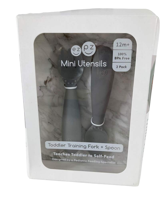 Shop ezpz Mini Utensils, Gray at GoodBuy Gear
