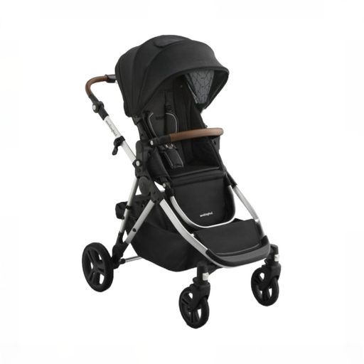 Shop Mockingbird Single to Double 3.0 Stroller, 2025, Black Windowpane, Silver with Penny Leather at GoodBuy Gear