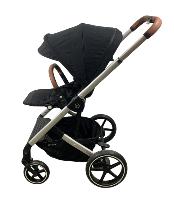Shop Cybex Balios S Lux Stroller, 2022, Silver, Moon Black at GoodBuy Gear