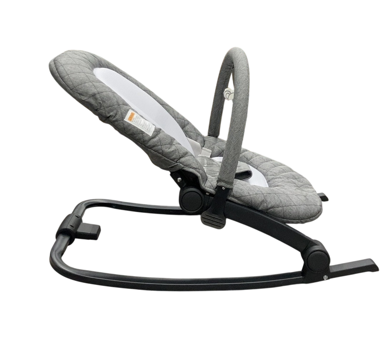 Shop Baby Delight Go With Me Aura Deluxe Portable Rocker & Bouncer, Quilted Charcoal Tweed at GoodBuy Gear
