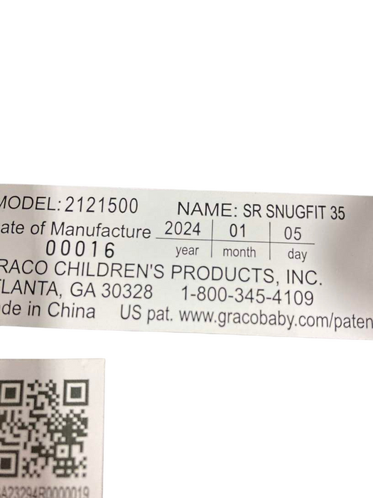 Shop Graco SnugRide SnugFit 35 Infant Car Seat, 2024, Gotham at GoodBuy Gear