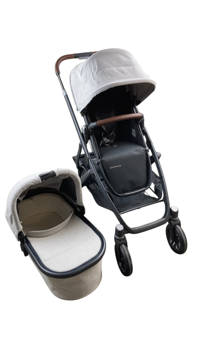 Shop UPPAbaby VISTA V2 Stroller, 2023, Anthony (White & Grey Chenille) at GoodBuy Gear
