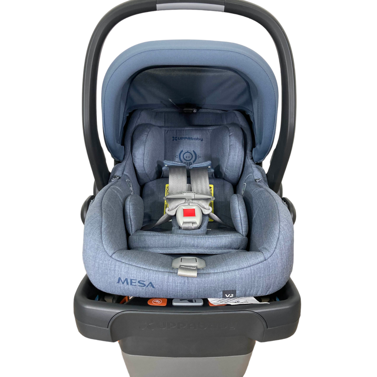 UPPAbaby MESA V2 Infant Car Seat, 2023, Gregory (Blue Melange Merino W