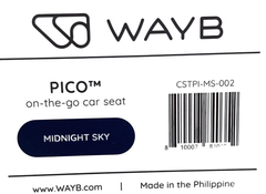 Shop WAYB Pico Portable Car Seat, 2023, Midnight Sky at GoodBuy Gear
