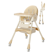 Shop Liyufly 4-in-1 Adjustable Baby Highchair, Beige at GoodBuy Gear