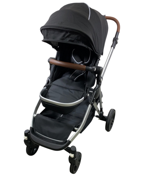 Shop Mockingbird Single to Double 2.0 Stroller, 2024, Black, Silver With Penny Leather, Watercolor Drops at GoodBuy Gear
