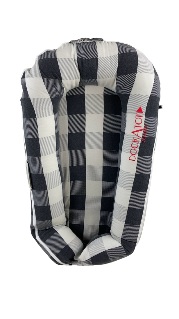 DockATot Deluxe+ Dock, Charcoal Buffalo