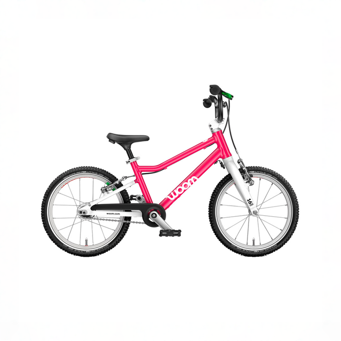 Shop Woom GO 3 Bike "16, AUTOMAGIC, Hot Pink at GoodBuy Gear