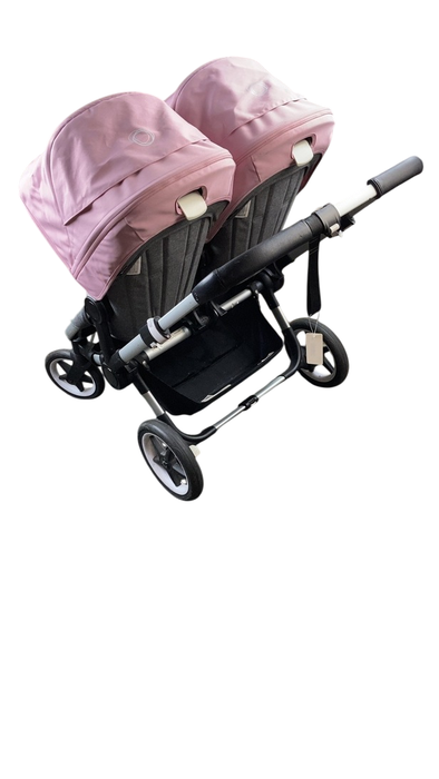 Shop Bugaboo Donkey 3 Duo Stroller, 2020, Grey Melange, Soft Pink, Aluminium at GoodBuy Gear
