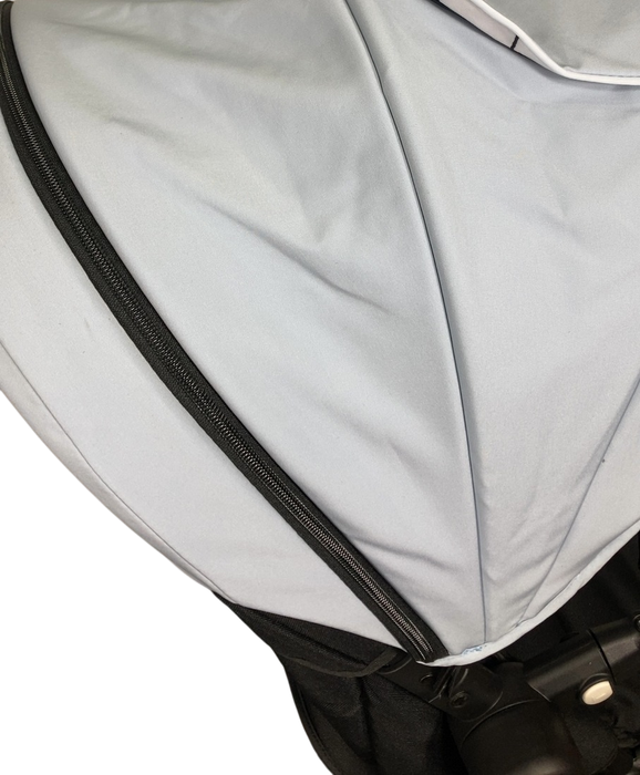 Shop Mockingbird Single to Double 2.0 Stroller, Sky, Windowpane, Silver With Black Leather, 2025 at GoodBuy Gear