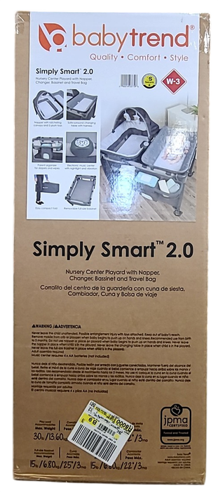 Shop Baby Trend Simply Smart Nursery Center Playard, 2.0, Shale Gray at GoodBuy Gear