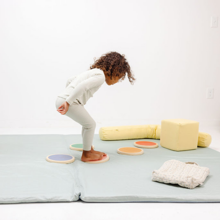 Toki Mats Padded Play Mat Cover, Sage + Breeze Cover