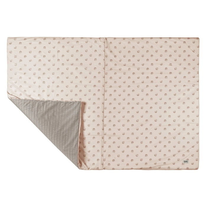 Toki Kids Epic Padded Play Mat 60" x 84", Rainbow peach