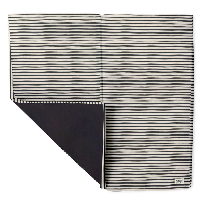 Toki Kids Mega Padded Play Mat 55" x 55", Bold Stripe