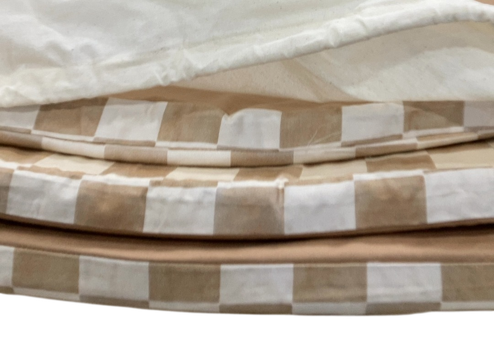Shop Toki Kids Standard Padded Play Mat 40" x 40", Checker Toffee at GoodBuy Gear