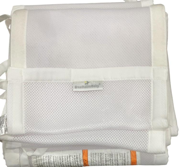 Shop Breathable Baby Mesh Crib Liner, Full Size/4 Sides, White at GoodBuy Gear