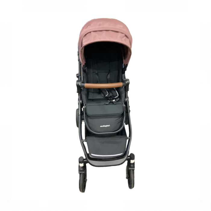 Shop Mockingbird Single to Double 3.0 Stroller, 2025, Charcoal with Penny Leather, Rose at GoodBuy Gear