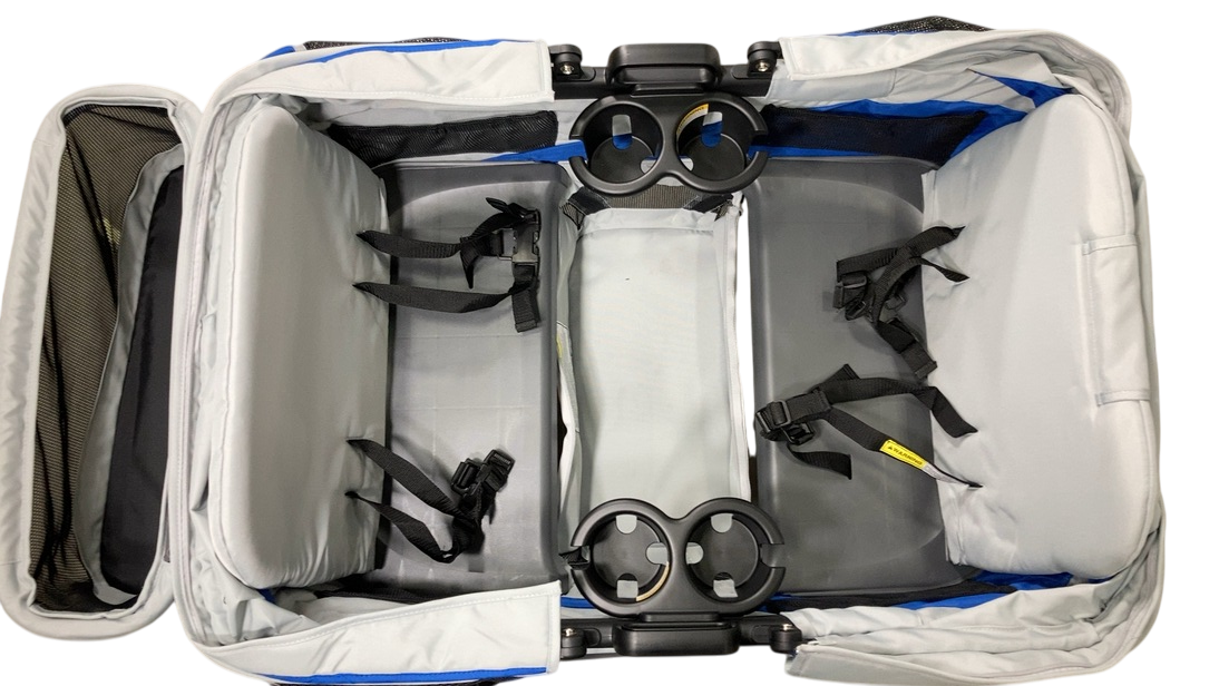 Shop Gladly Family Anthem4 Classic 4 Seater All Terrain Wagon Stroller, Electric Silver at GoodBuy Gear