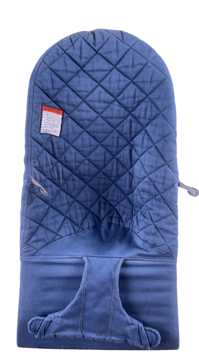Shop BabyBjorn Bouncer Bliss, Dark Gray Frame, Midnight Blue Cotton Classic Quilt at GoodBuy Gear