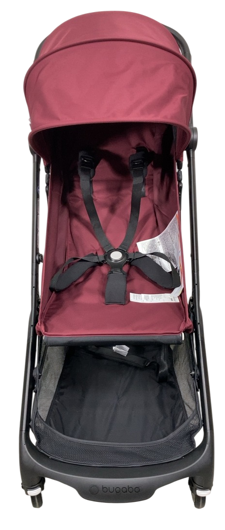 Shop Bugaboo Butterfly Stroller, 2024, Black, Dark Cherry, Dark Cherry at GoodBuy Gear