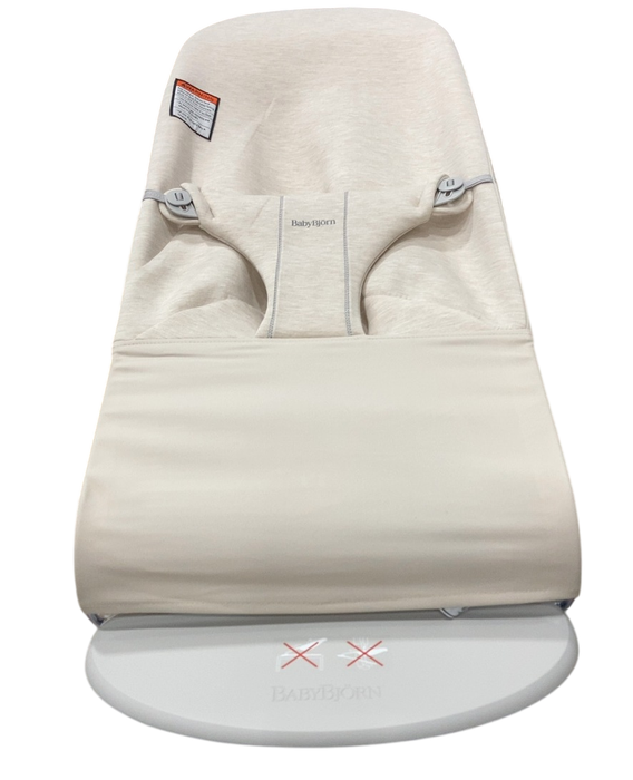 Shop BabyBjorn Bouncer Bliss, Light Beige 3D Jersey, Light Gray Frame at GoodBuy Gear