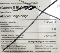 Shop Cybex e-Gazelle S Stroller, 2024, Almond Beige, Black at GoodBuy Gear