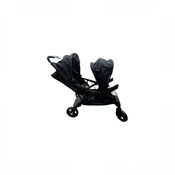 Shop DRAFT - Baby Trend Sit N Stand Double Stroller 2.0 DLX, 2026, Stormy at GoodBuy Gear