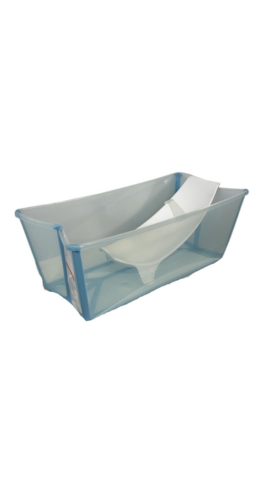 Shop Stokke Flexi Bath Bundle Pack, Regular, Transparent Ocean Blue at GoodBuy Gear