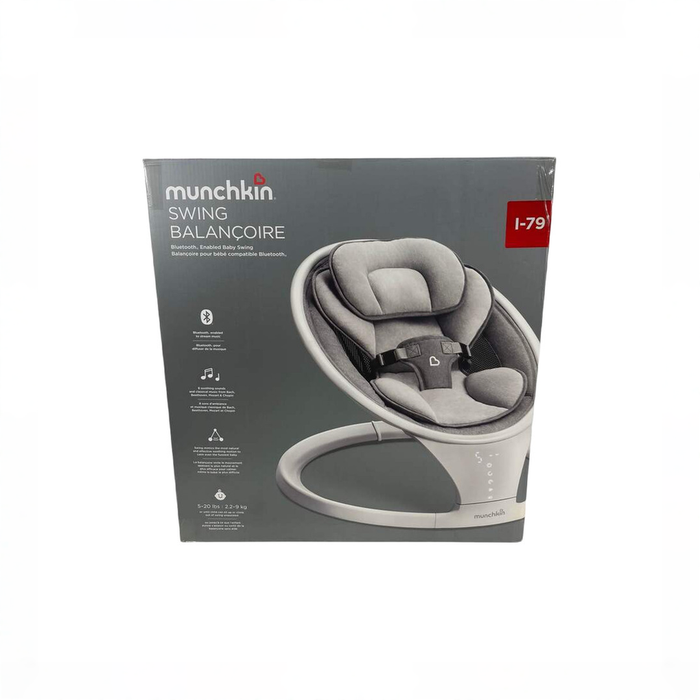 Shop Munchkin Bluetooth Enabled Baby Swing, White at GoodBuy Gear