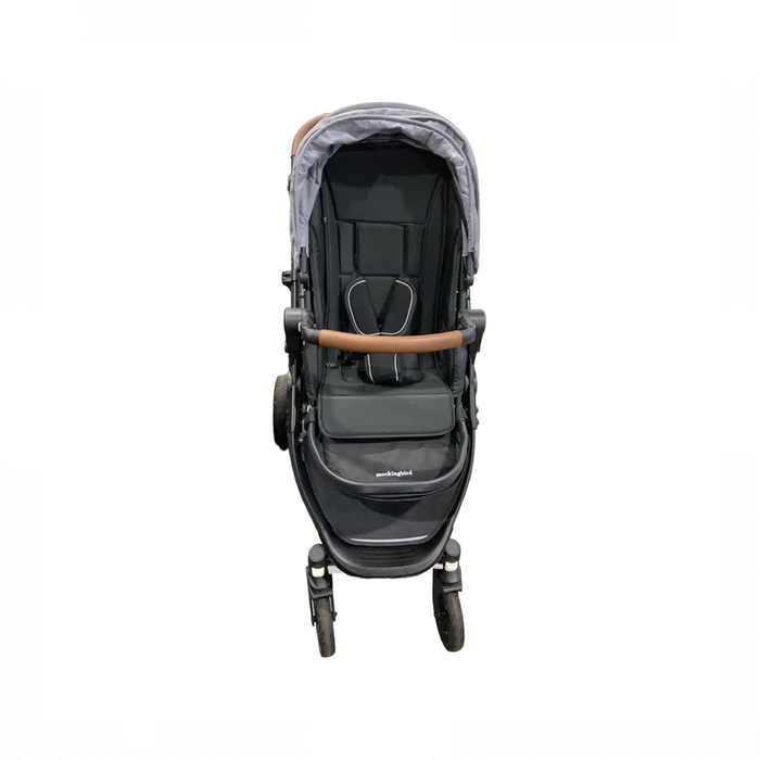 Shop Mockingbird Single 3.0 Stroller, 2025, Charcoal with Penny Leather, Heather Grey at GoodBuy Gear