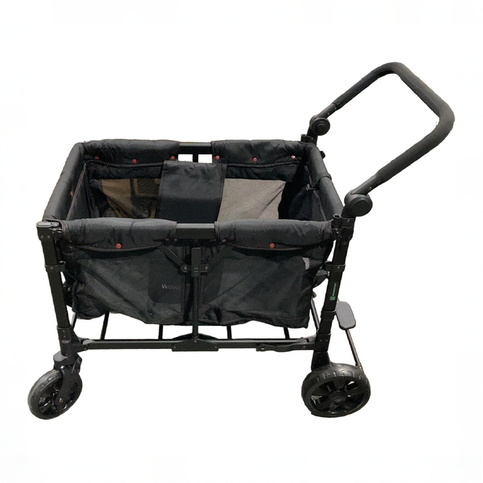 Shop Wonderfold W4 Elite Stroller Wagon, 2025, Black with Red Stitching at GoodBuy Gear