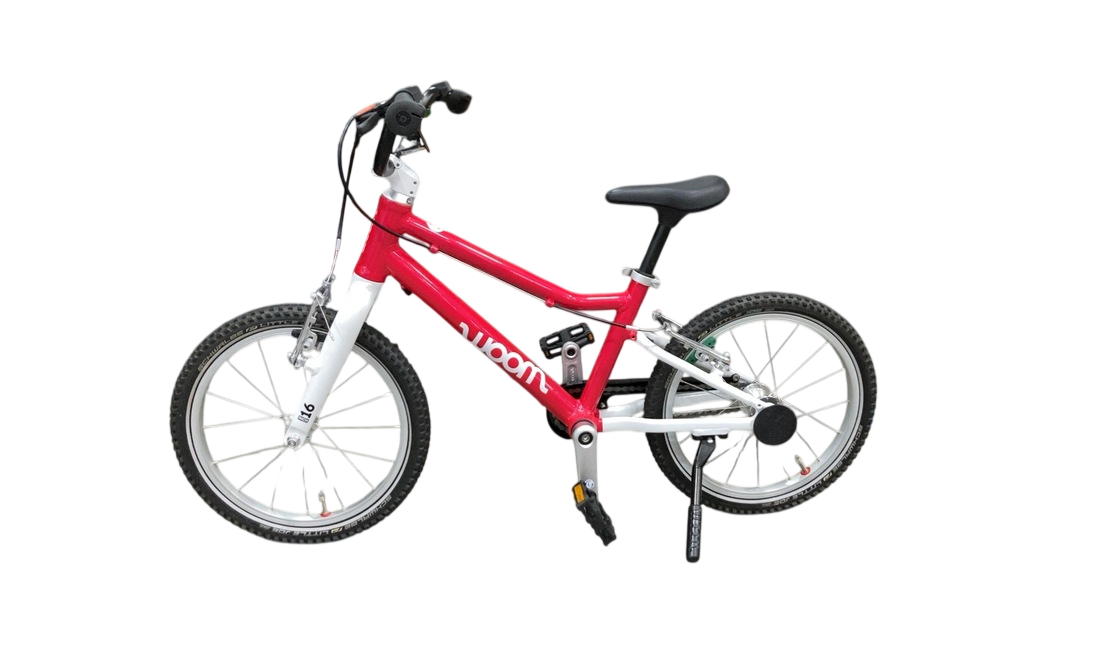 Shop Woom GO 3 Bike "16, Base Model, Hot Pink at GoodBuy Gear