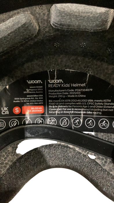 Shop Woom Ready Kids Helmet, Charcoal Metallic, Small, Without Light at GoodBuy Gear
