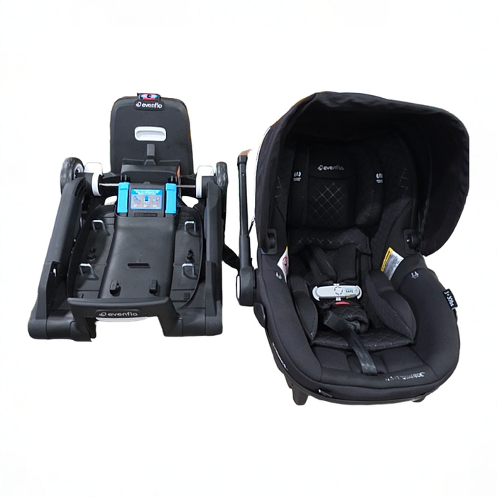 Shop Evenflo Shyft Dual Ride Infant Car Seat Stroller Combo, 2025, Jasper, with Carryall Storage and Green & Gentle Fabric at GoodBuy Gear