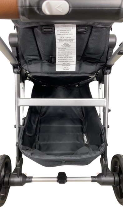 Shop Mockingbird Single 2.0 Stroller, 2024, Black, Silver With Penny Leather, Windowpane at GoodBuy Gear