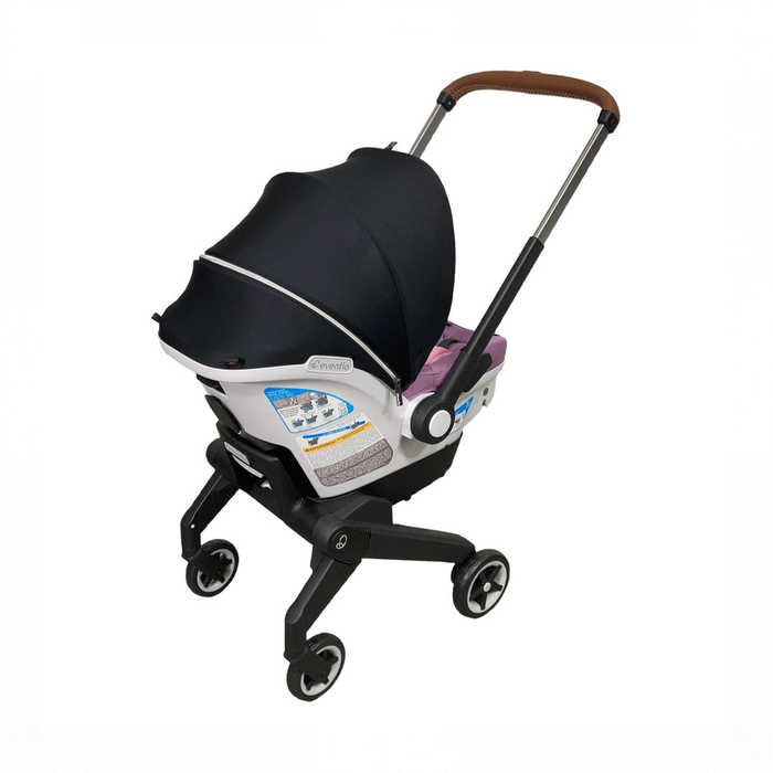Shop Evenflo Gold Shyft Dual Ride Infant Car Seat Stroller Combo, 2023, Opal Pink, with Carryall Storage and Extended Canopy at GoodBuy Gear