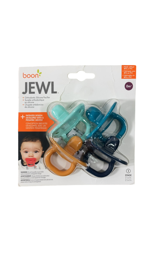 Boon Jewl Silicone Orthodontic Pacifier 4Pack, Neutral — GoodBuy Gear