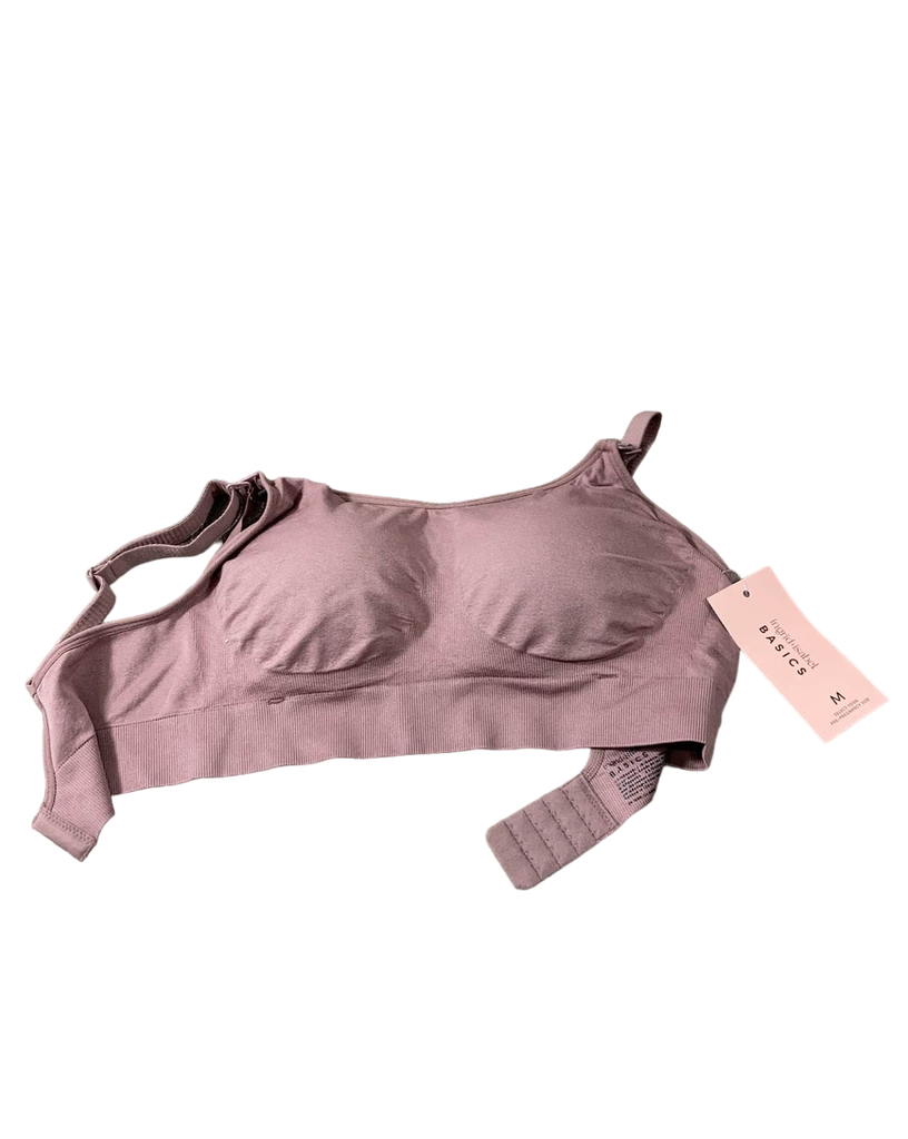 Ingrid & Isabel Drop Cup Nursing Bra, M, Mauve