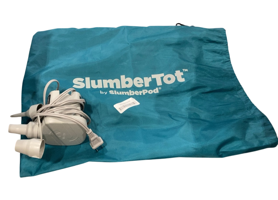 Shop SlumberPod SlumberTot Inflatable Toddler Bed, Gray/Teal at GoodBuy Gear